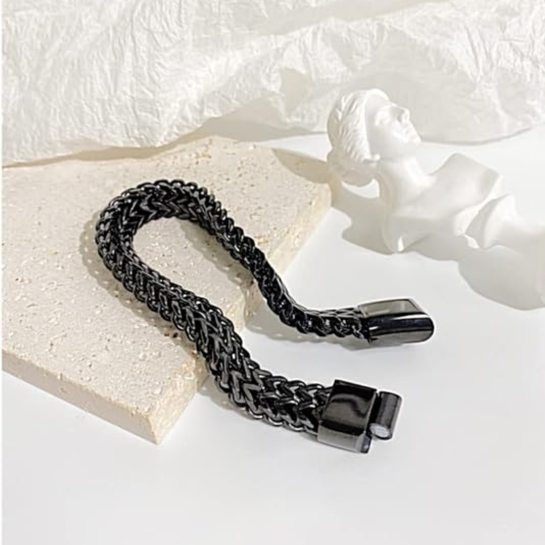 TitanWeave Custom Engraved Chain Bracelet