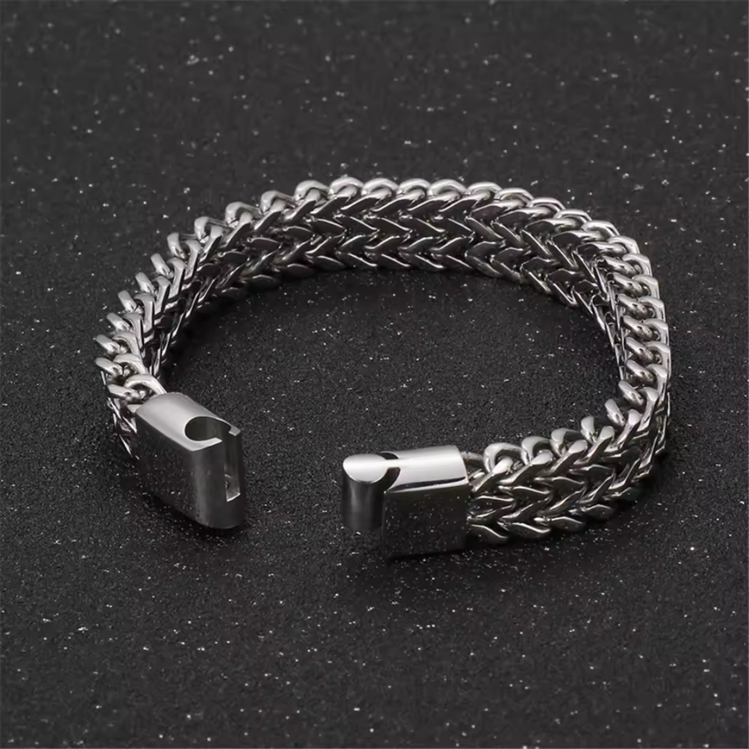 TitanWeave Custom Engraved Chain Bracelet