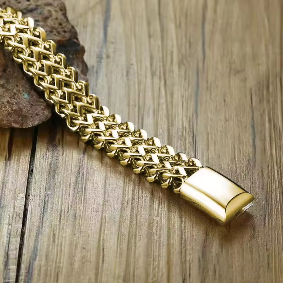 TitanWeave Custom Engraved Chain Bracelet