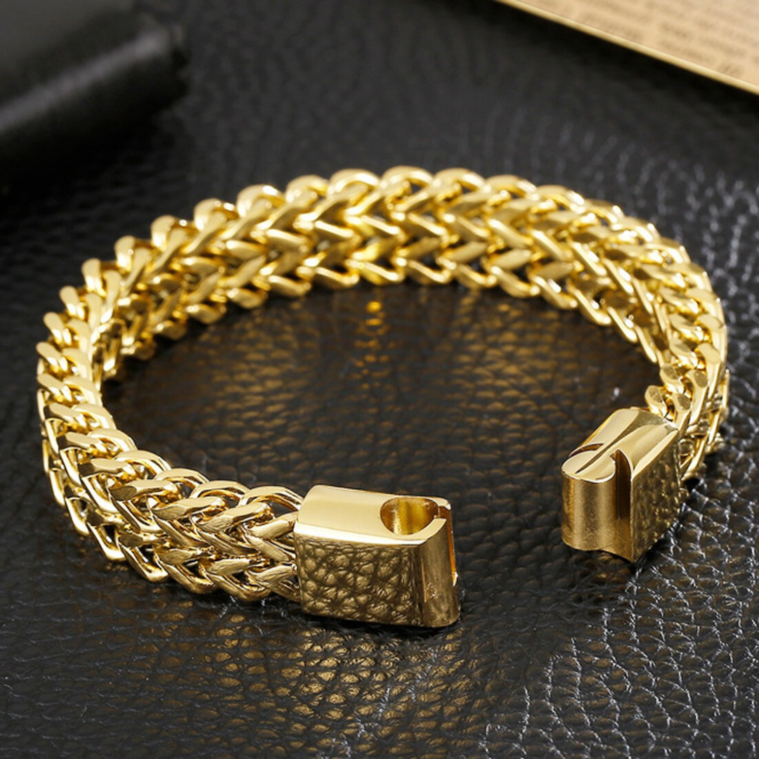 TitanWeave Custom Engraved Chain Bracelet