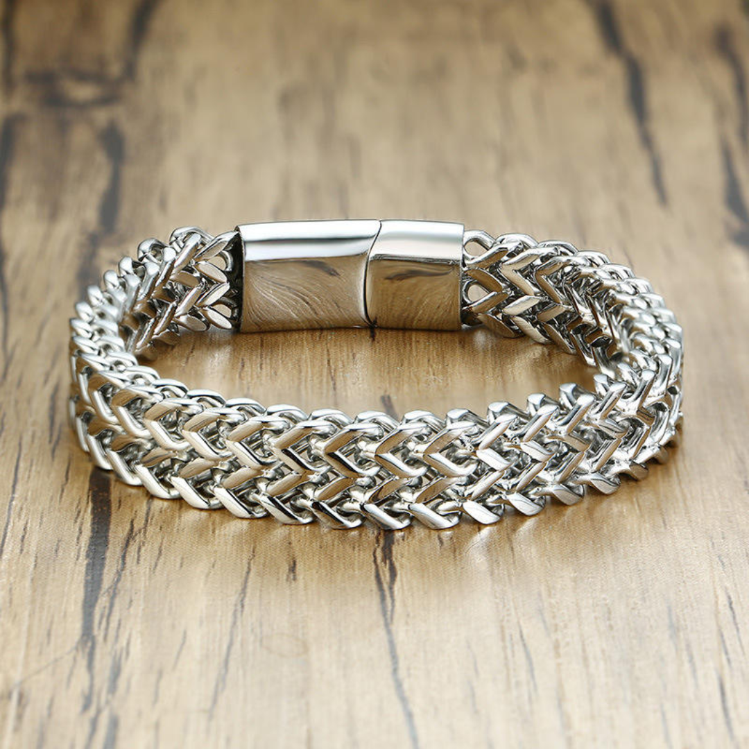 TitanWeave Custom Engraved Chain Bracelet
