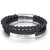 Triple Layer Personalised Leather Bracelet-Personalised Bracelet-Auswara
