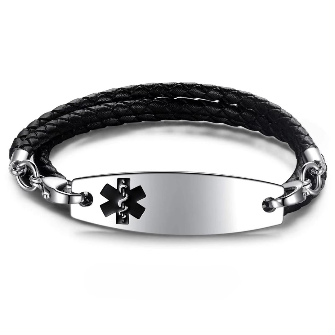 Triple Strand Medical Alert Bracelet-Medical ID Bracelet-Auswara
