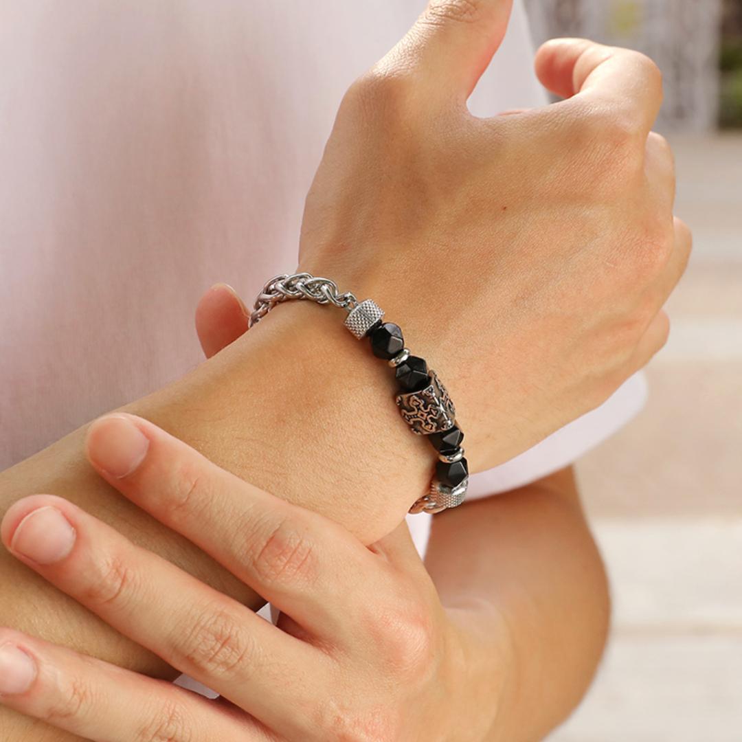 Valor Cross Stainless Steel Bracelet-Cross Bracelet-Auswara