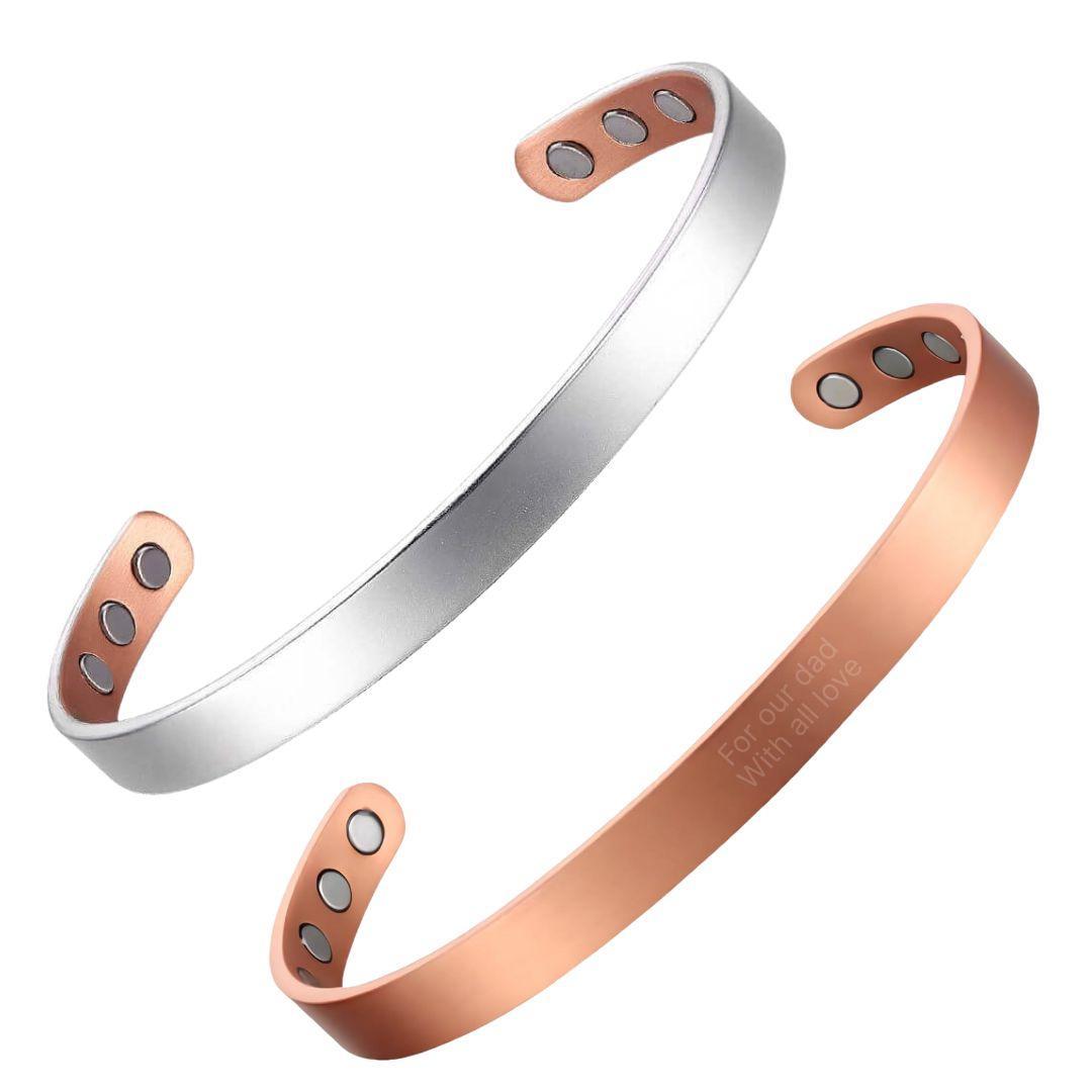 WhisperBand – Light-Revealed Copper Cuff-Personalised Bracelet-Auswara