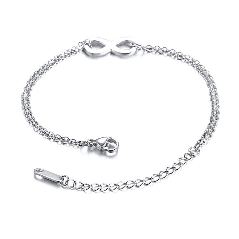 Women Infinity Chain Bracelet-Women Bracelets-Auswara