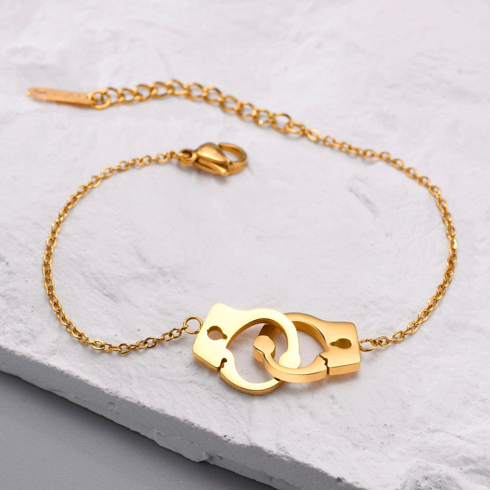 Women’s Partner in Crime Chain Bracelet-Women Bracelets-Auswara