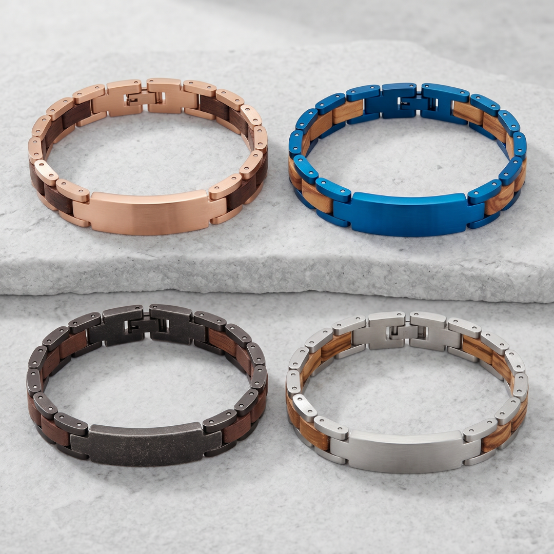 TimberForge Personalised Men’s Bracelet