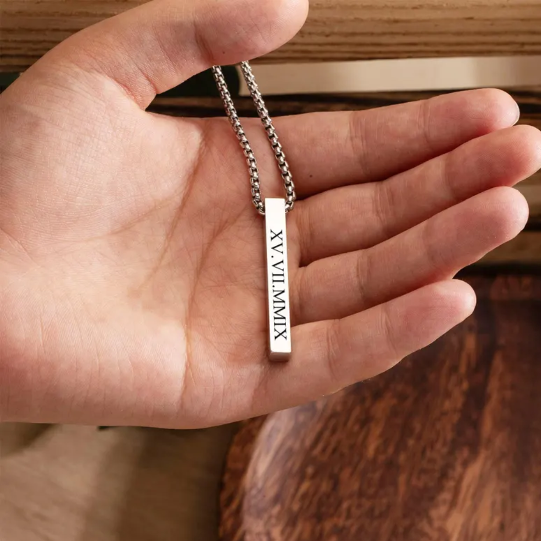 Axis Personalised Bar Necklace