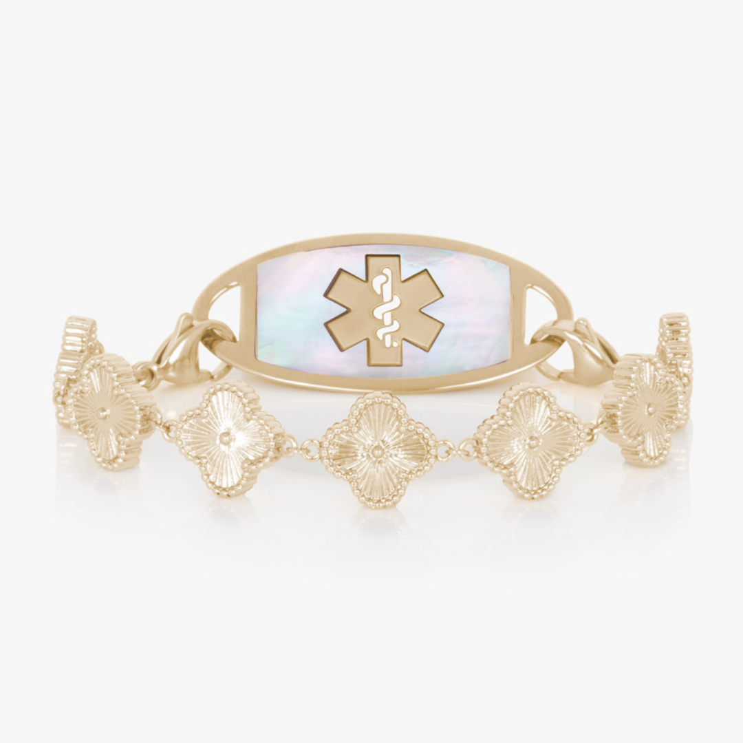 Lustre Bloom Women’s Medical ID Bracelet