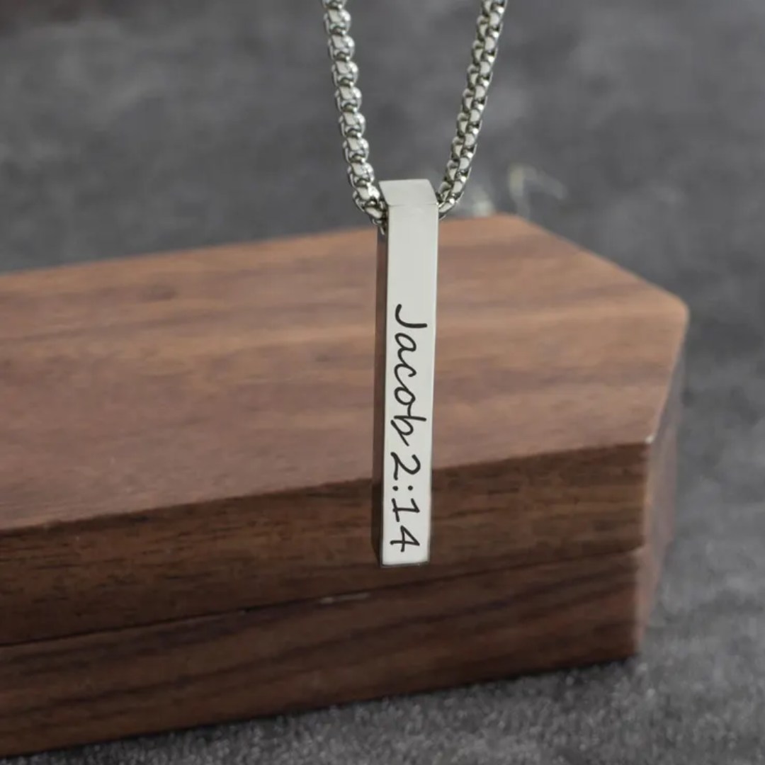 Axis Personalised Bar Necklace
