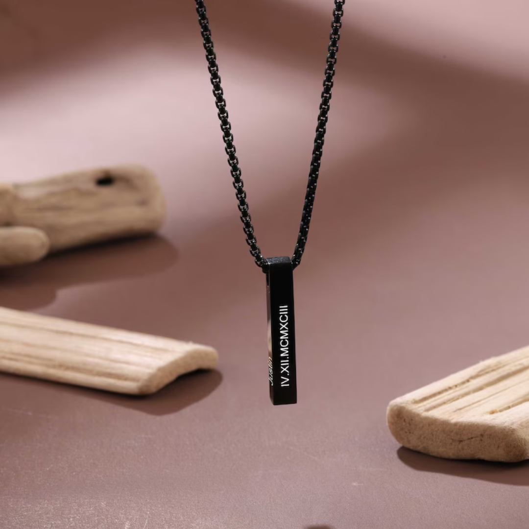Axis Personalised Bar Necklace