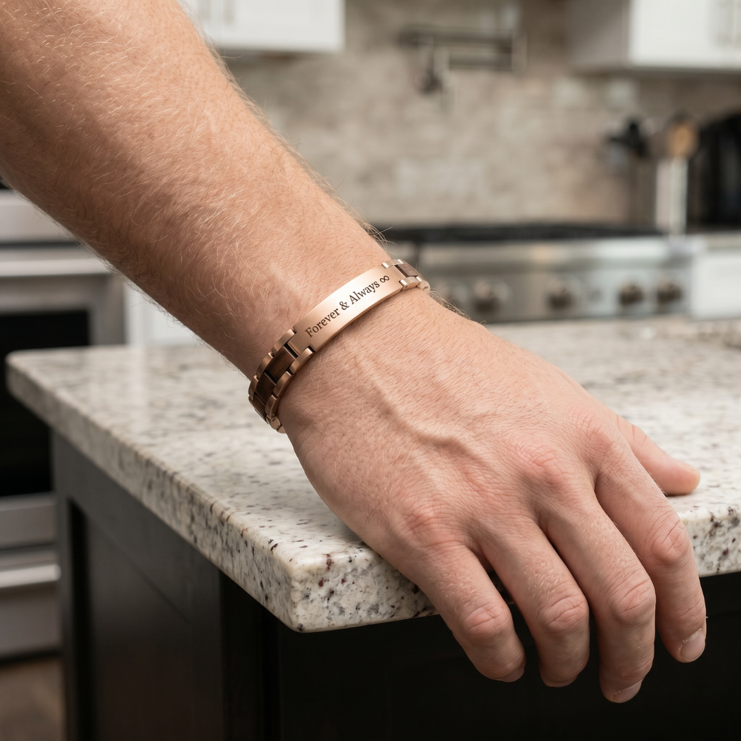 TimberForge Personalised Men’s Bracelet
