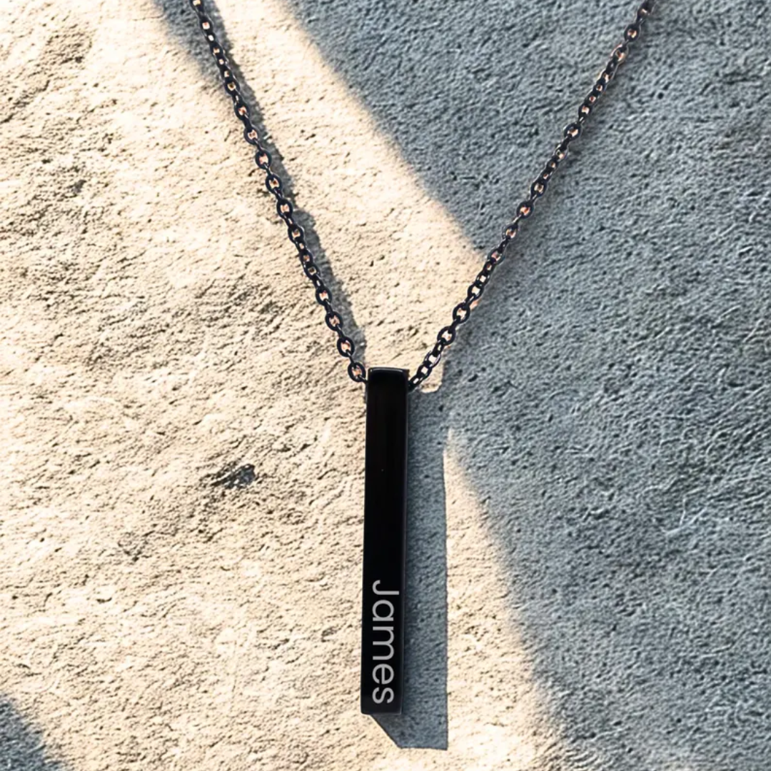 Axis Personalised Bar Necklace