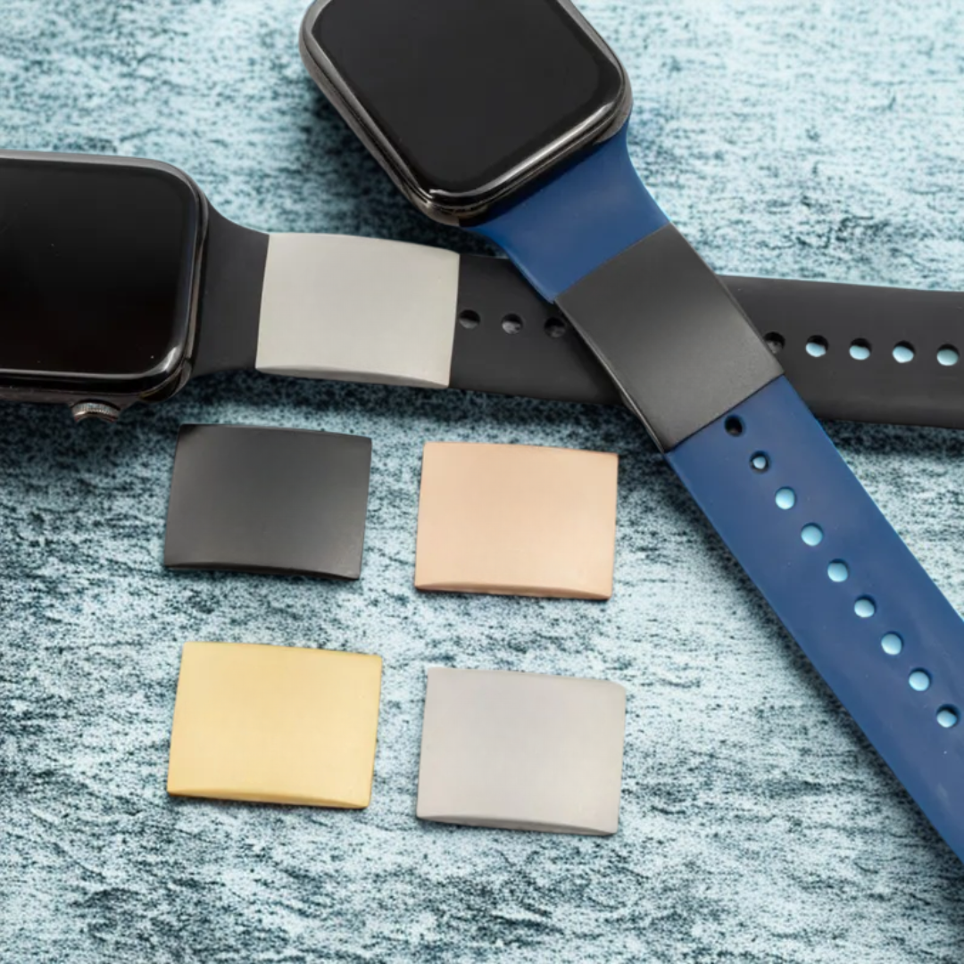 Personalised ID Tag for Watch Band & Fitness Trackers-Medical ID Bracelet-Auswara