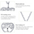 Tree of Life Heart Necklace In Sterling Silver