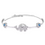 Sterling Silver Elephant & Evil Eye Bracelet – Symbol of Luck & Protection
