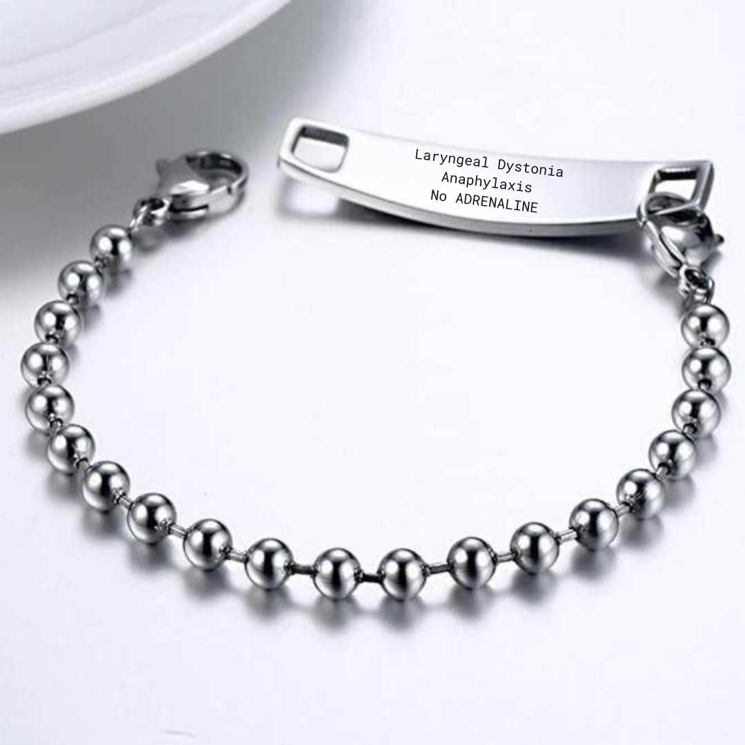 Unisex Medical Alert Chain Bracelet