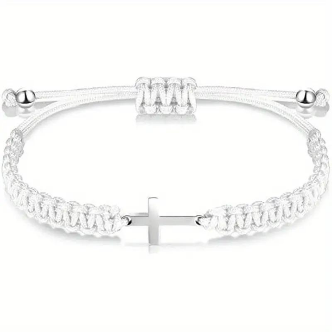 Unisex Cross Rope Christian Bracelet