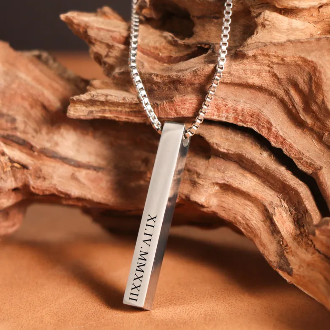 Axis Personalised Bar Necklace