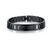 Black Engravable Stainless Steel Bracelet for Men (OLD TEMPLATE)-Personalised Bracelet-Auswara