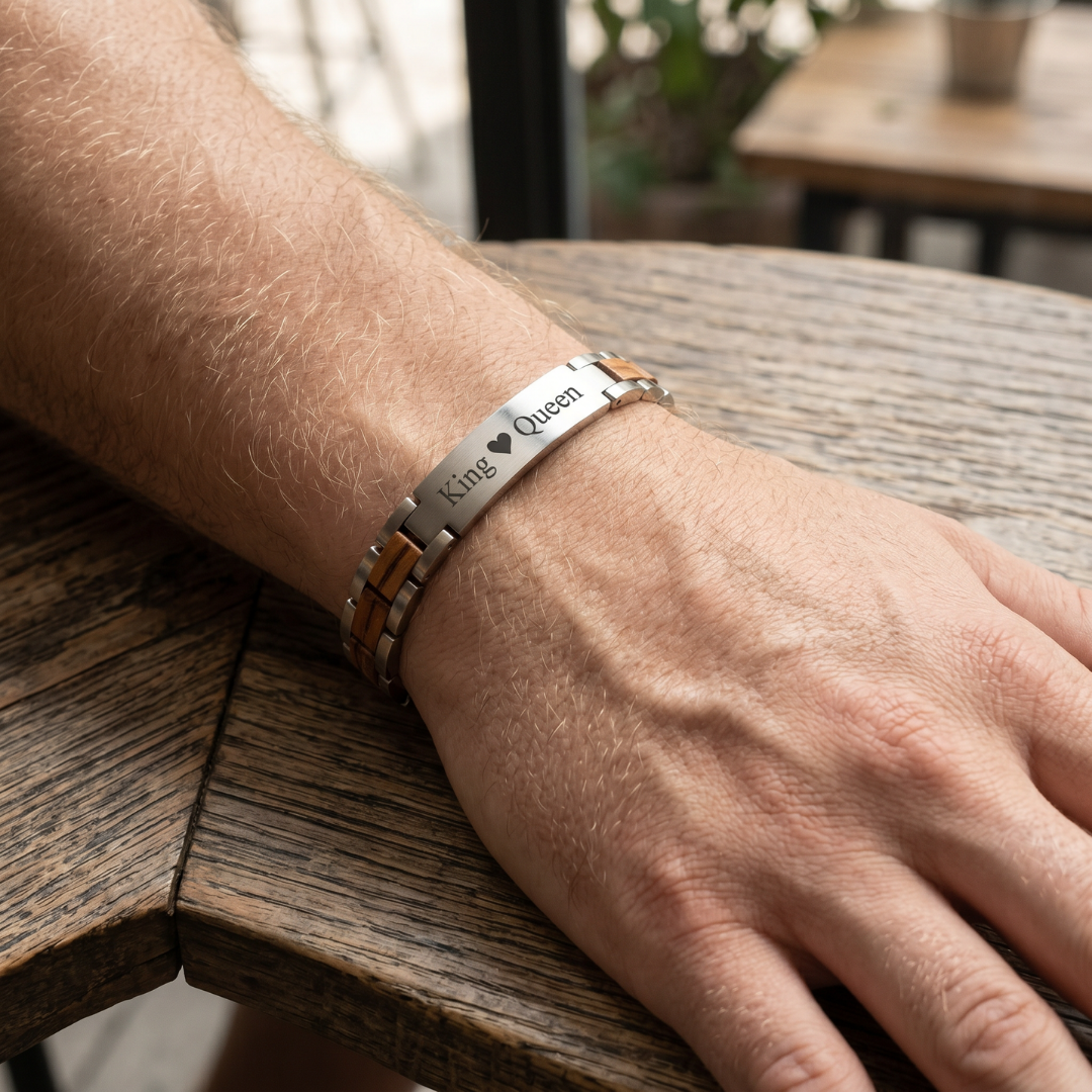 TimberForge Personalised Men’s Bracelet