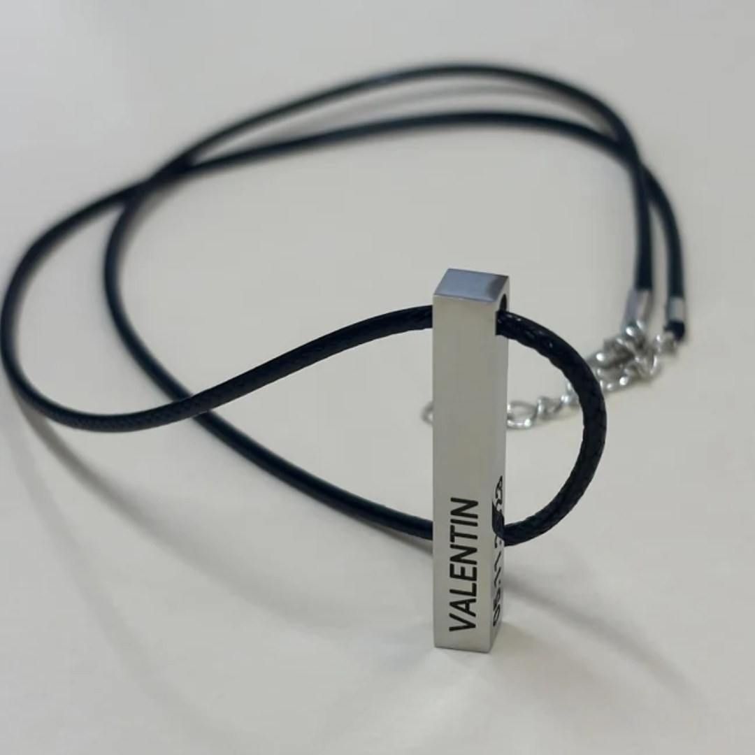 Axis Personalised Bar Necklace