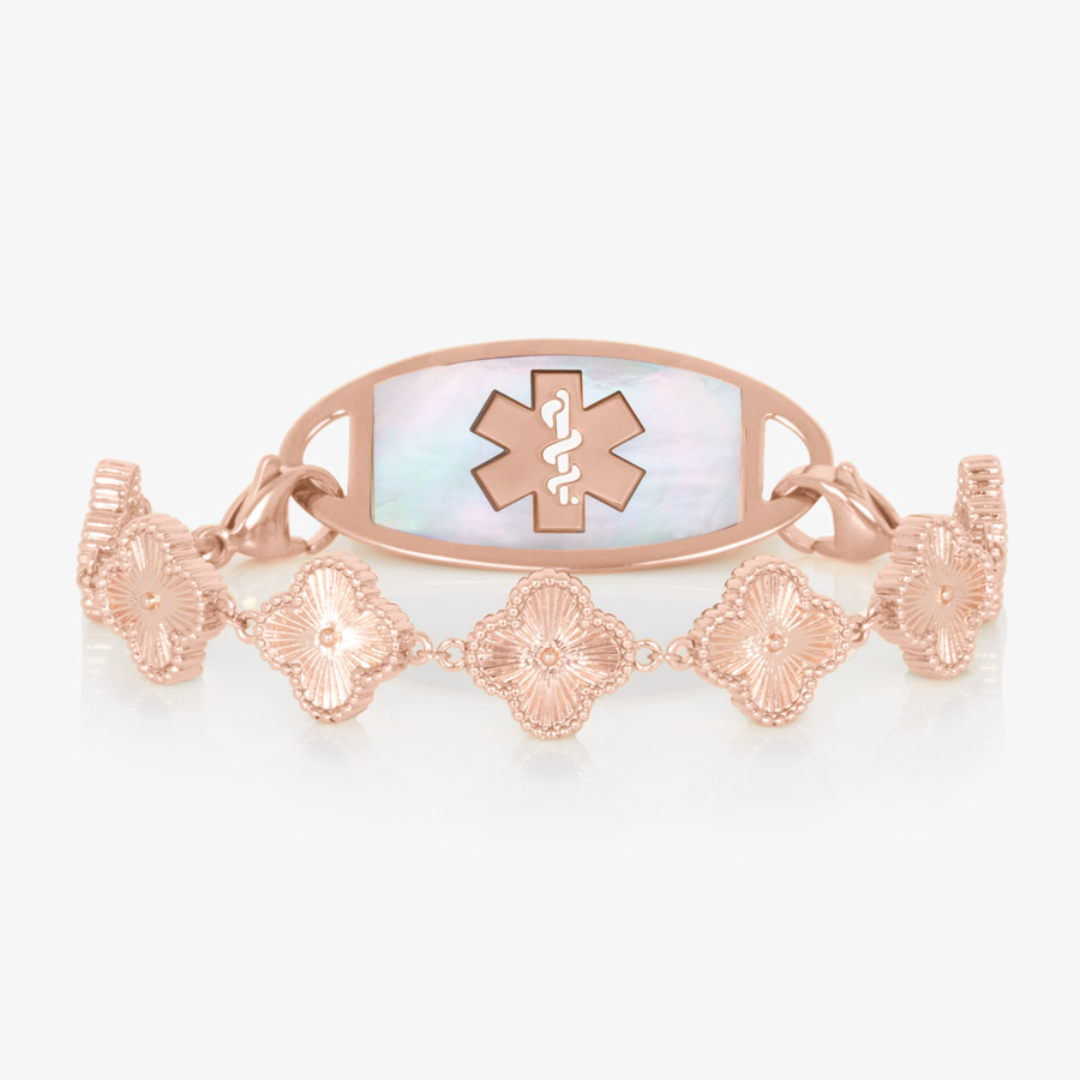 Lustre Bloom Women’s Medical ID Bracelet