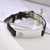Black LifeStripe Leather with Silver Plate