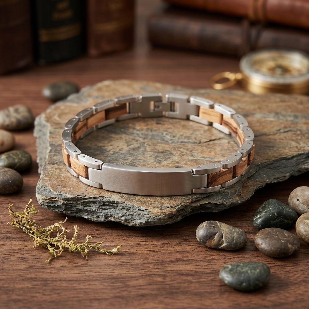 TimberForge Personalised Men’s Bracelet