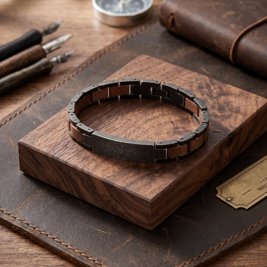 TimberForge Personalised Men’s Bracelet