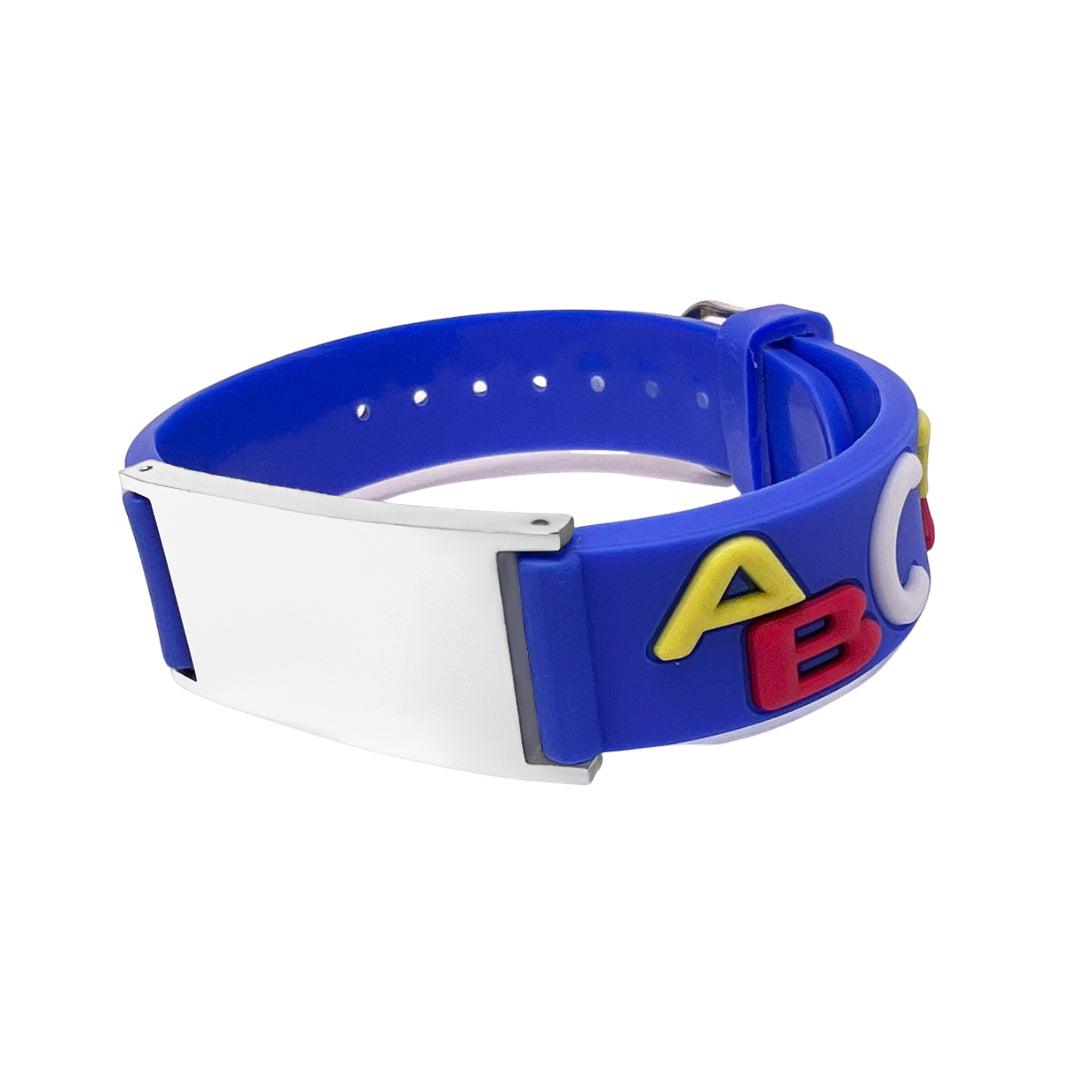 ABC Anti Lost Child Bracelet Blue Color-Identification Bracelet-Auswara