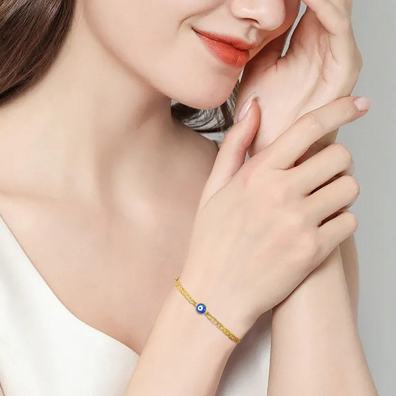 Evil eye deals pull chain bracelet