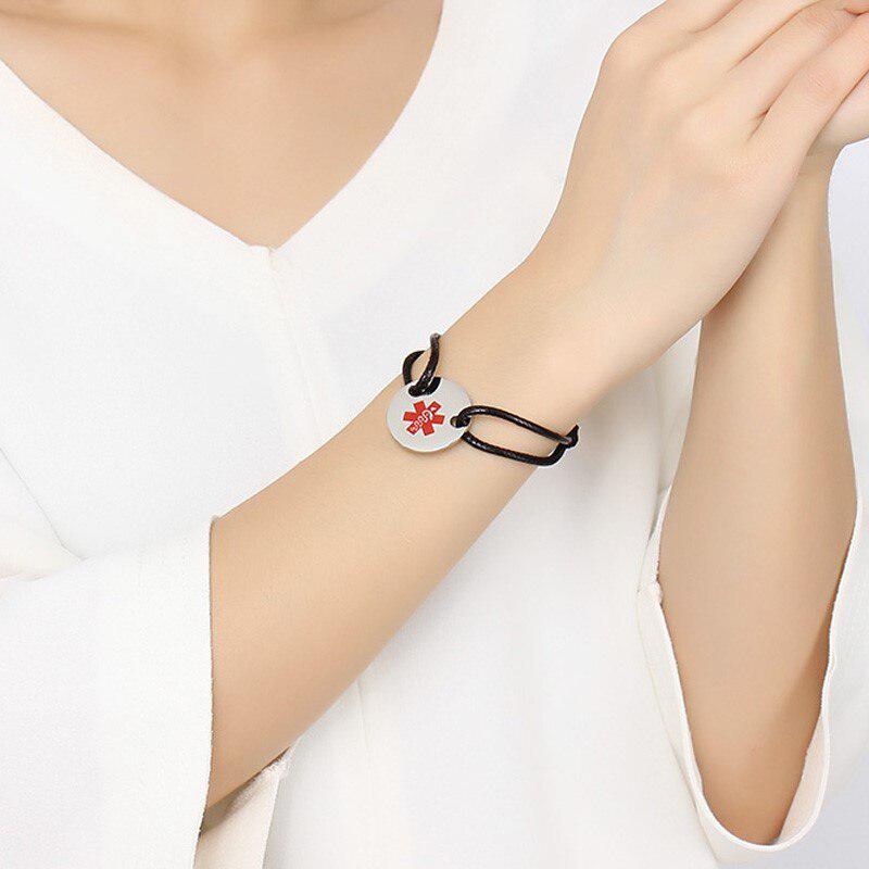 Adjustable Medical Alert Rope Bracelet-Medical ID Bracelet-Auswara