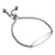 Adjustable Women Personalised Slider Bracelet - Silver Colour
