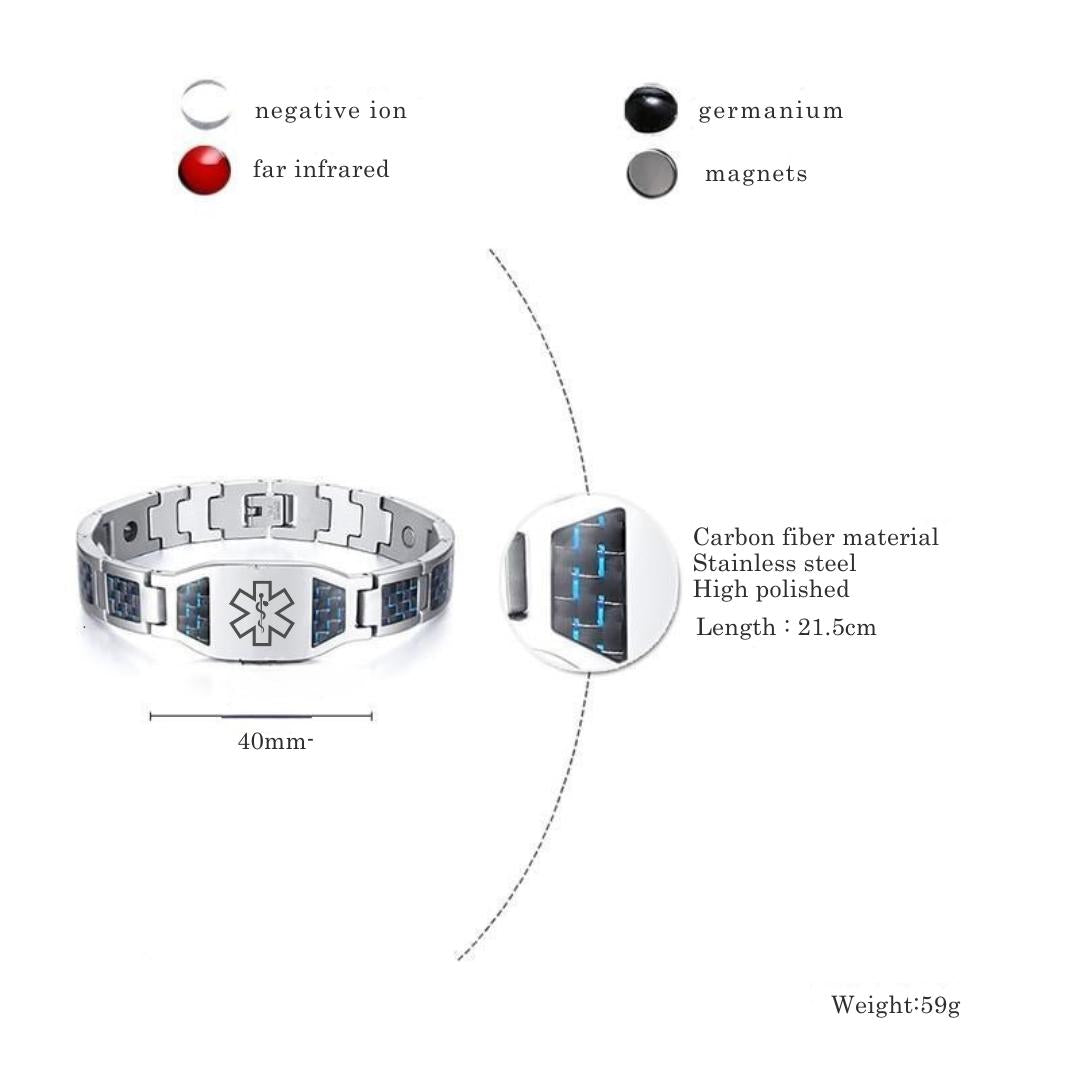 AeroLuxe Medical Link Bracelet-Medical ID Bracelet-Auswara