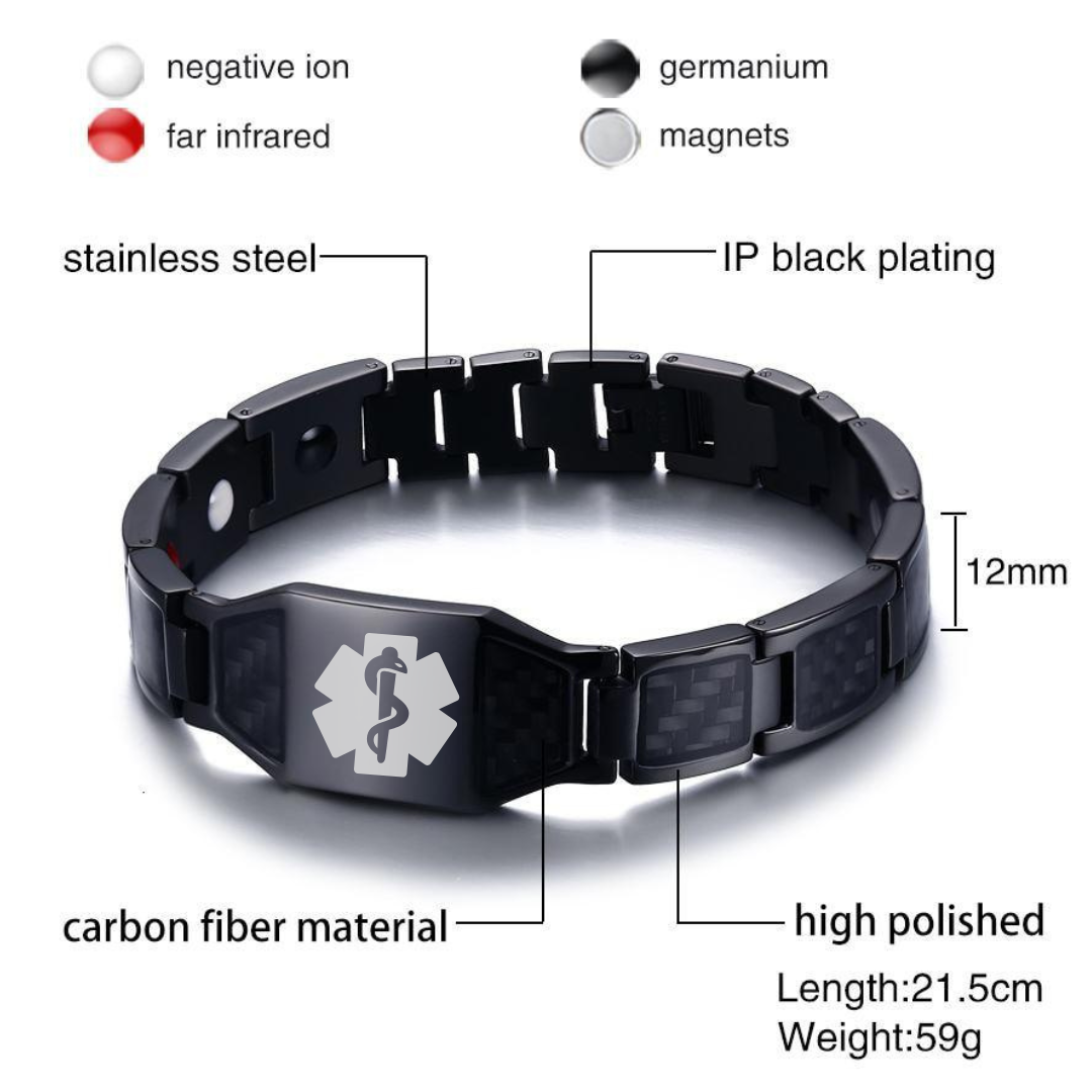 AeroLuxe Medical Link Bracelet-Medical ID Bracelet-Auswara