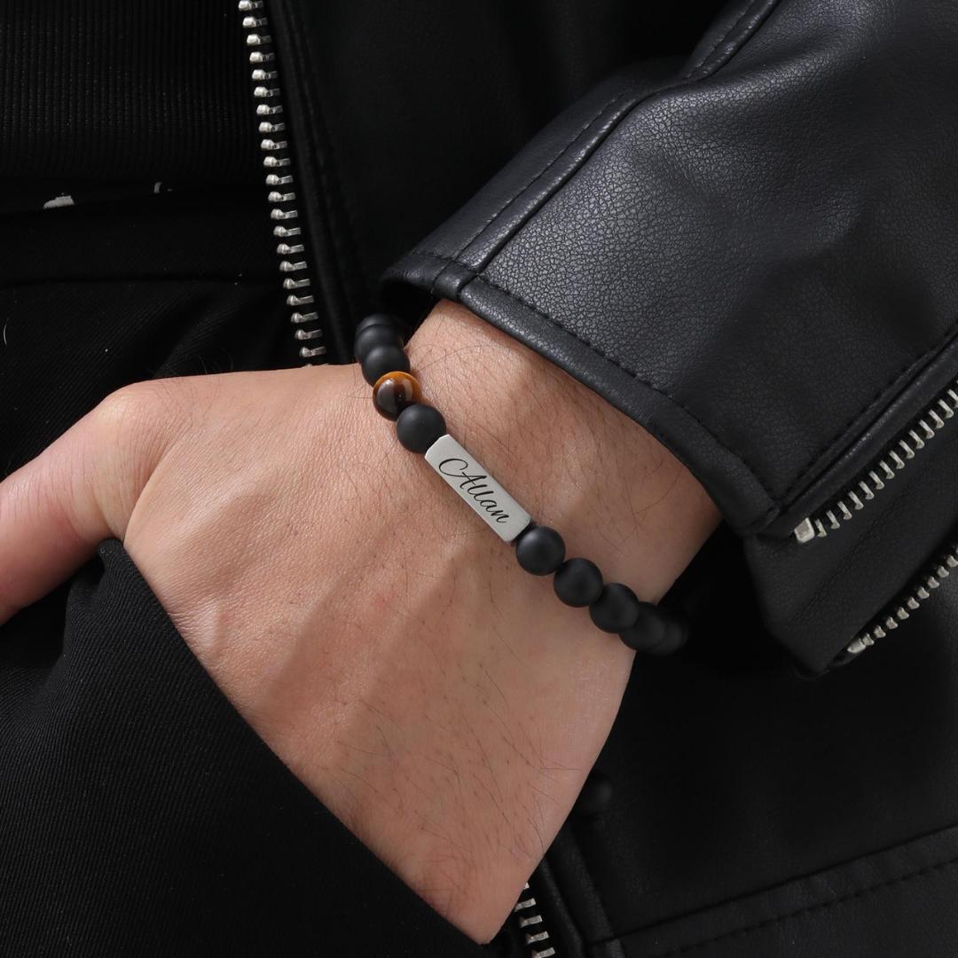 AuraBead Engravable Bracelet-Personalised Bracelet-Auswara