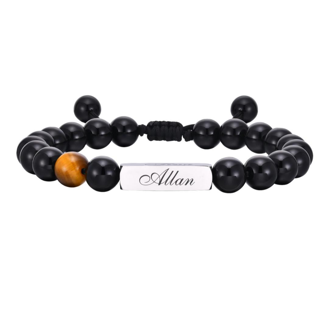 AuraBead Engravable Bracelet-Personalised Bracelet-Auswara