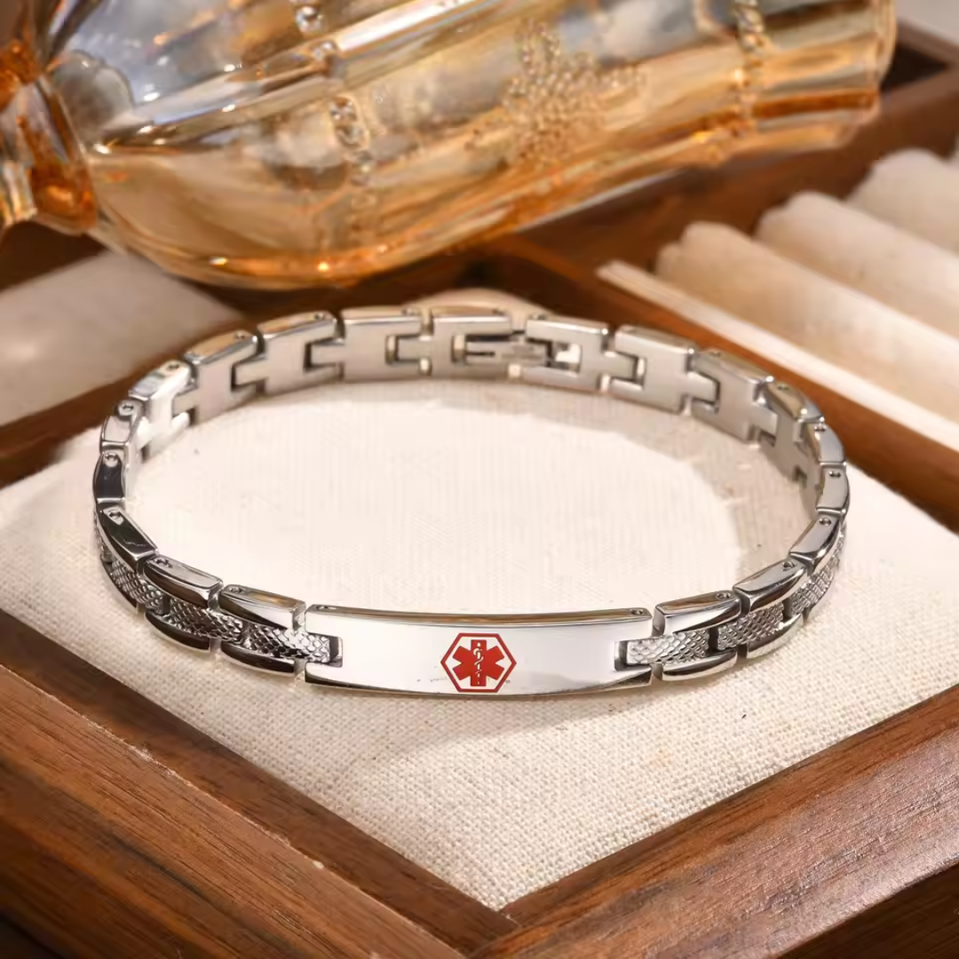 AuraMed Chiclet Medical ID Bracelet