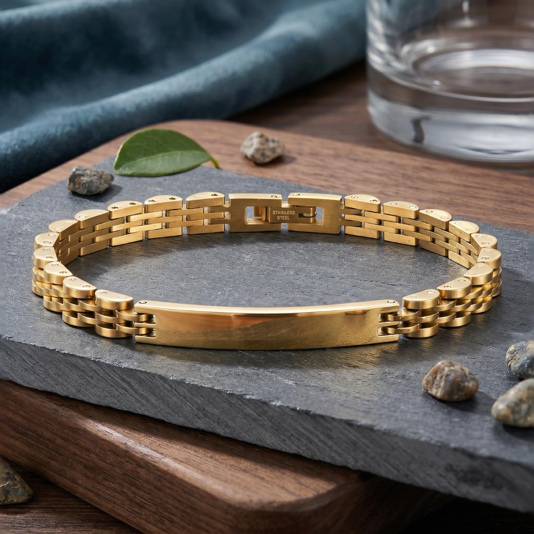 Aurelia Slim Link Personalised Bracelet-Women Bracelets-Auswara