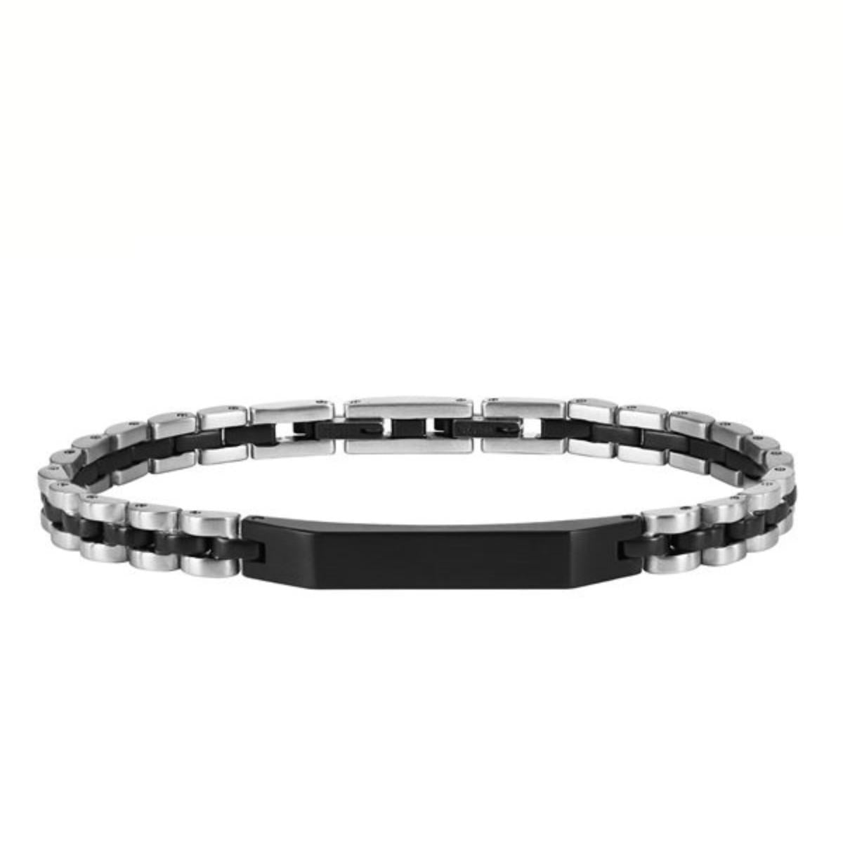 Aureon™ Angled Bar Personalised Unisex Bracelet, Premium Stainless Steel-Personalised Bracelet-Auswara
