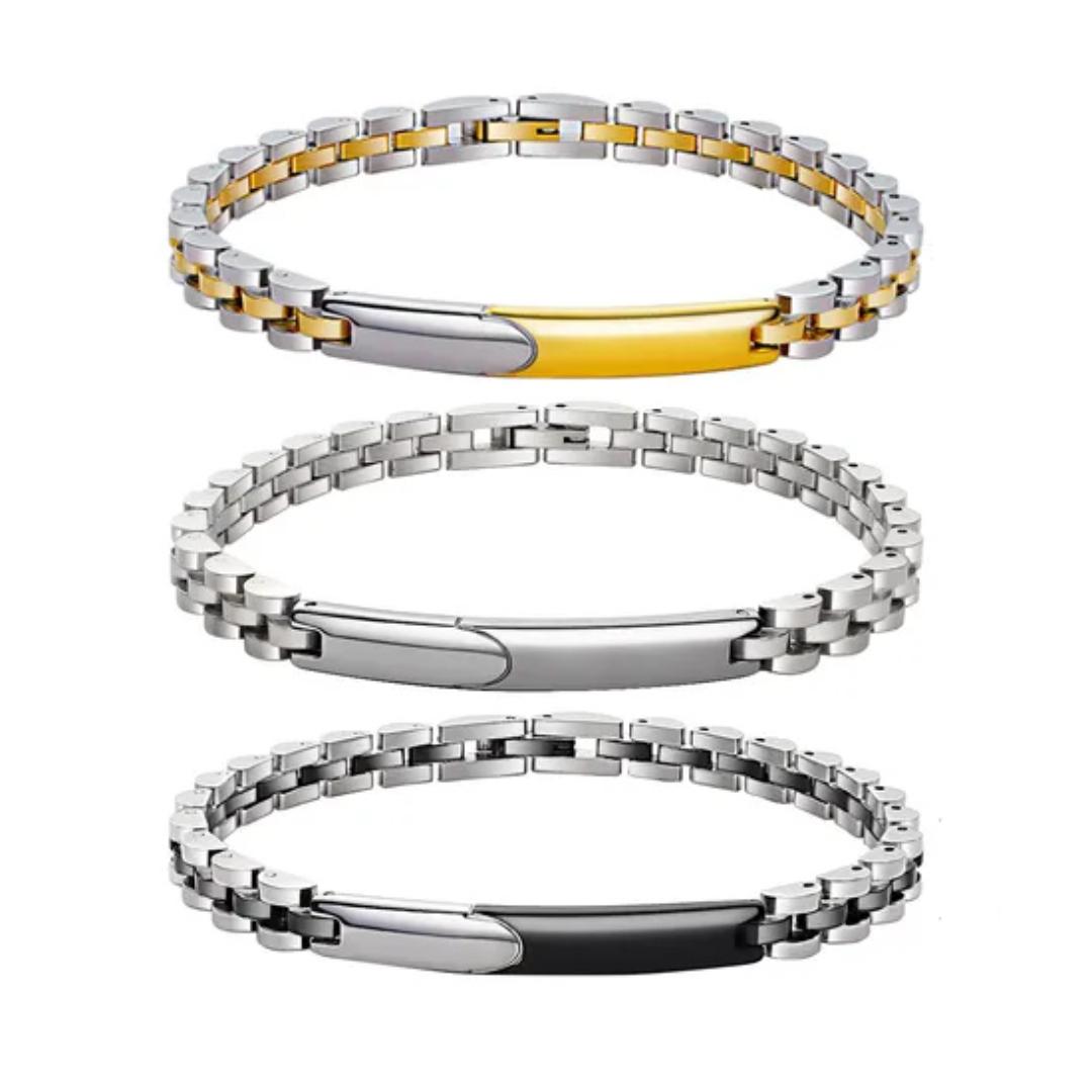 Aureon Link Personalised Bracelet-Personalised Bracelet-Auswara