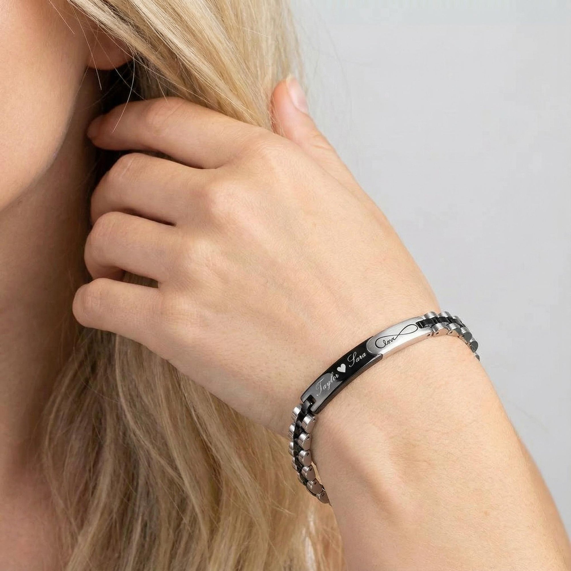 Aureon Link Personalised Bracelet-Personalised Bracelet-Auswara