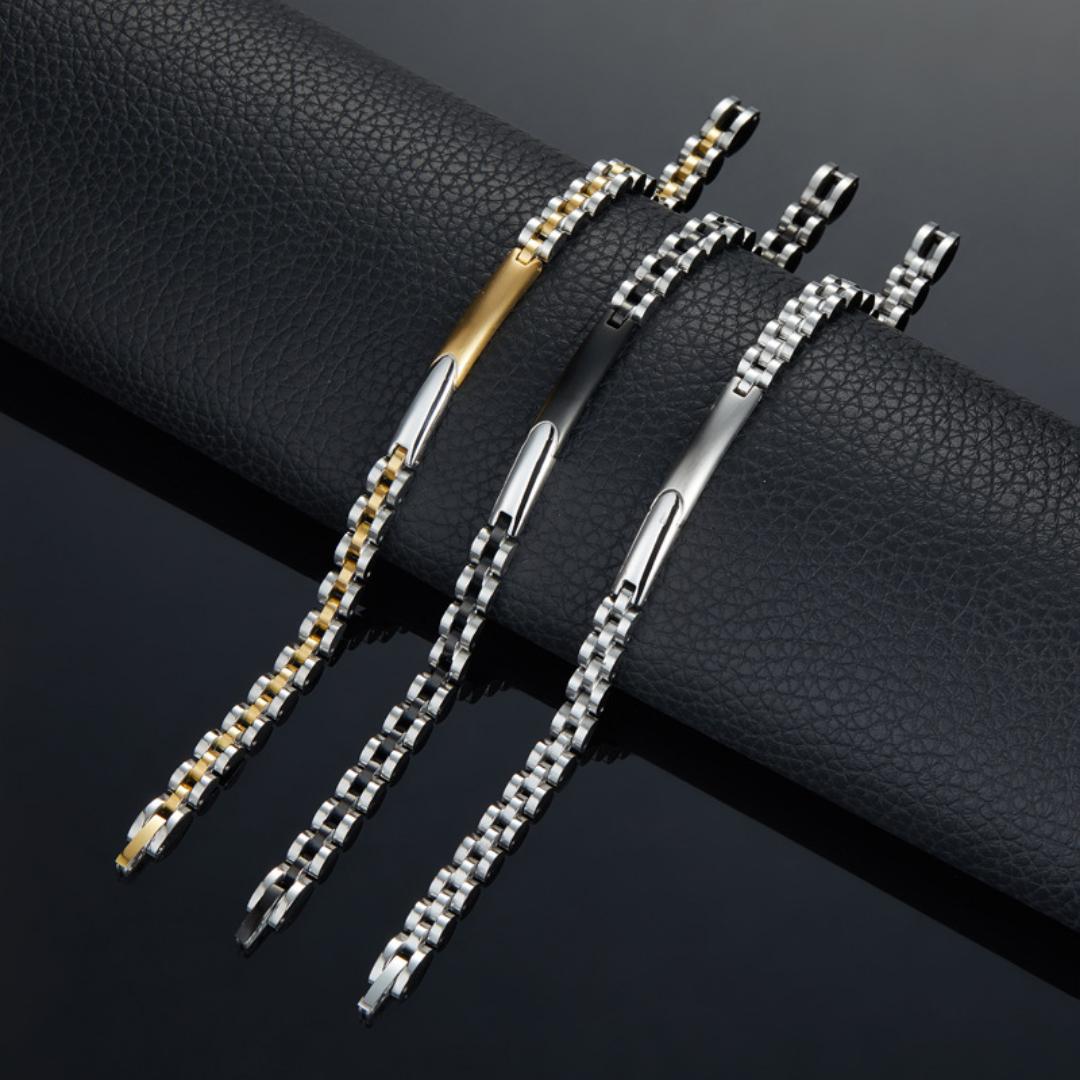 Aureon Link Personalised Bracelet-Personalised Bracelet-Auswara