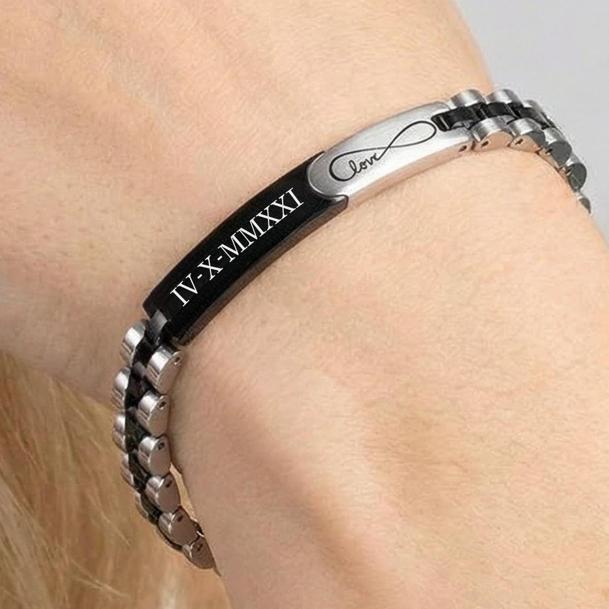 Aureon Link Personalised Bracelet-Personalised Bracelet-Auswara