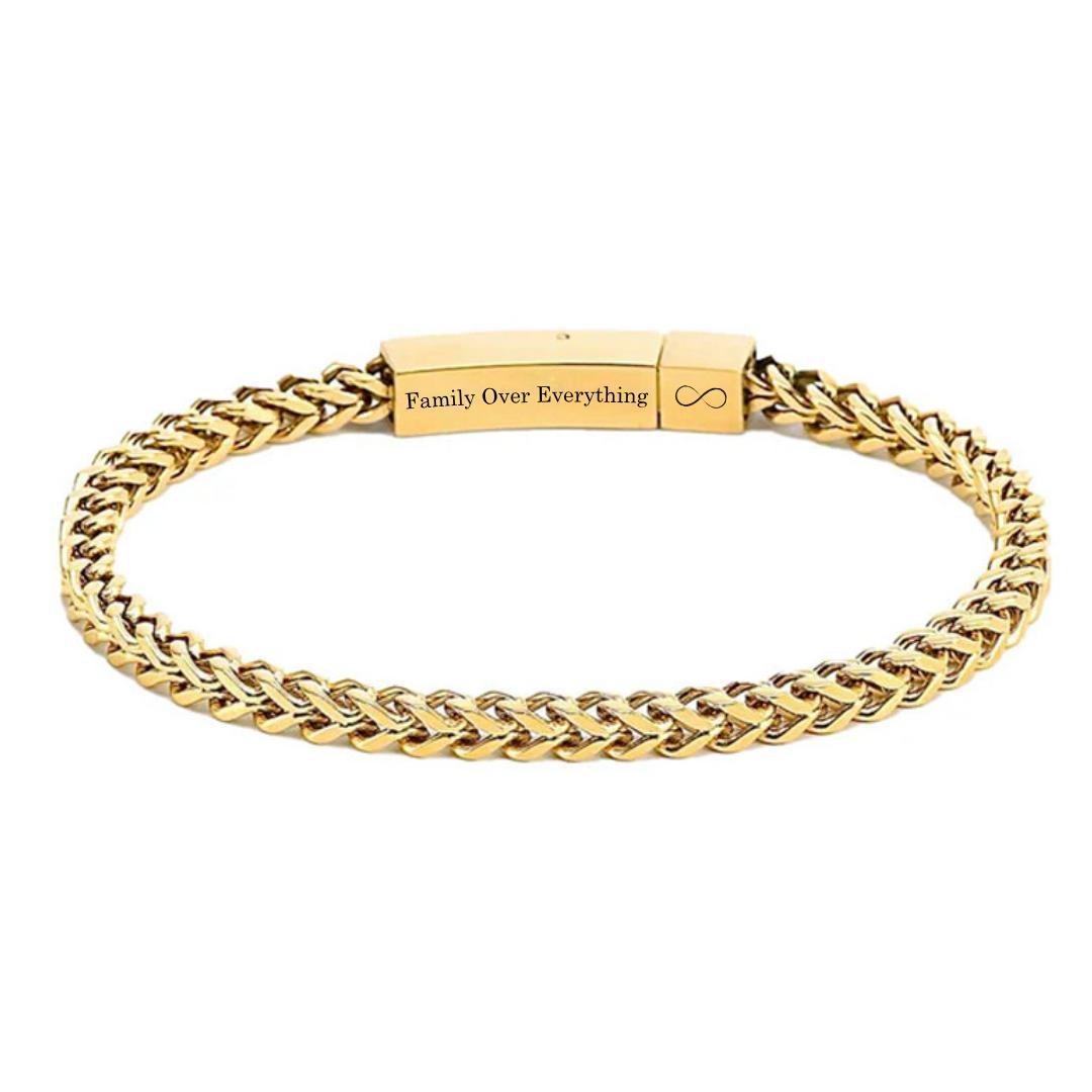 Axiom Personalised Stainless Steel Bracelet-Personalised Bracelet-Auswara