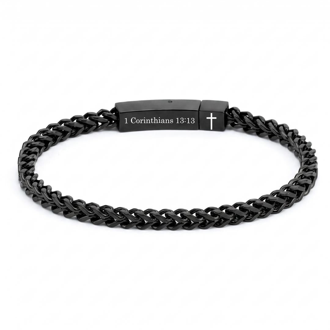 Axiom Personalised Stainless Steel Bracelet-Personalised Bracelet-Auswara