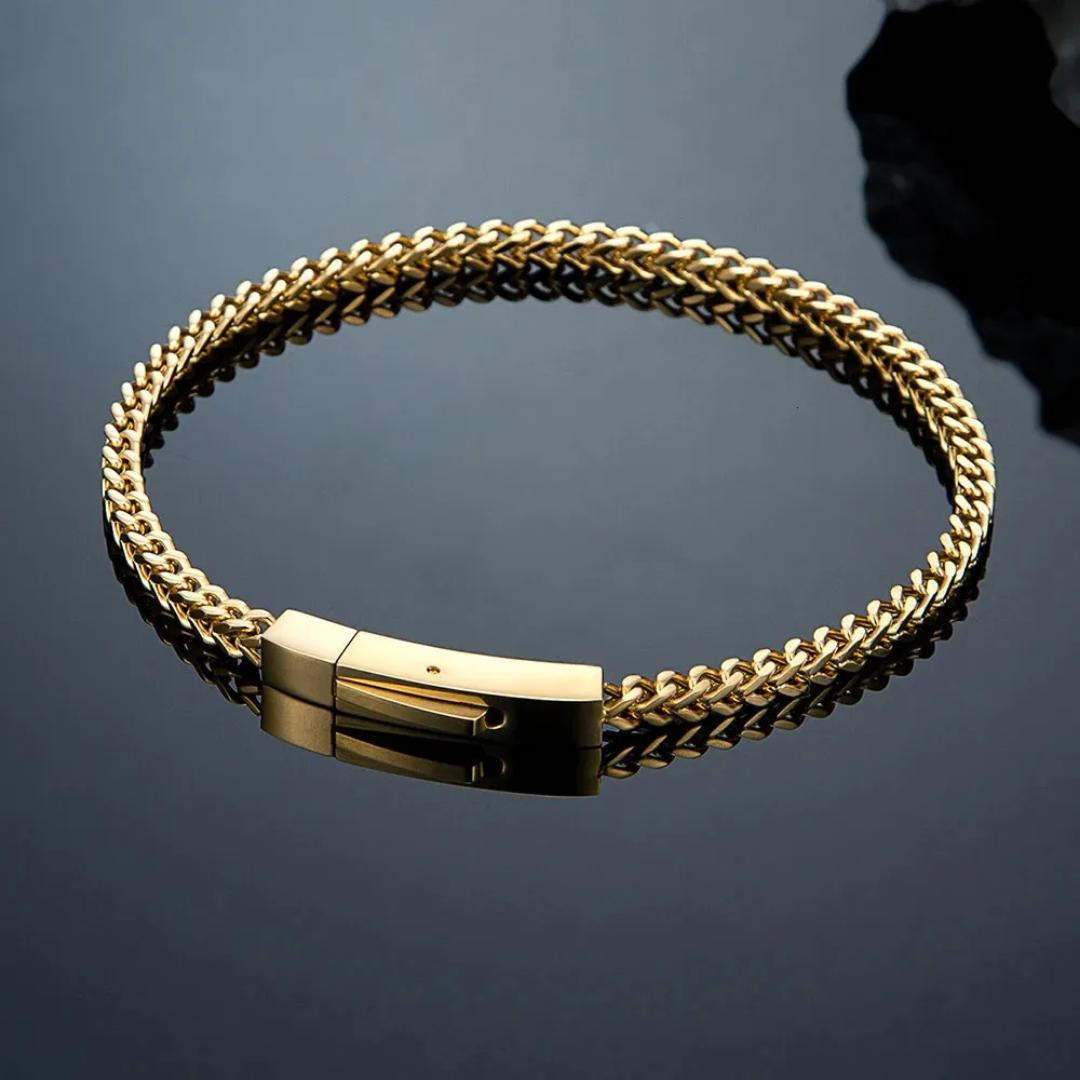 Axiom Personalised Stainless Steel Bracelet-Personalised Bracelet-Auswara