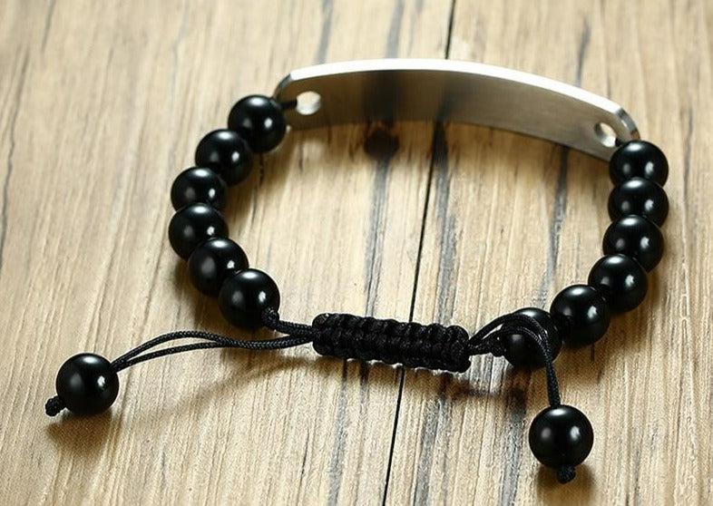Beaded Medical Alert ID Bracelet-Medical ID Bracelet-Auswara